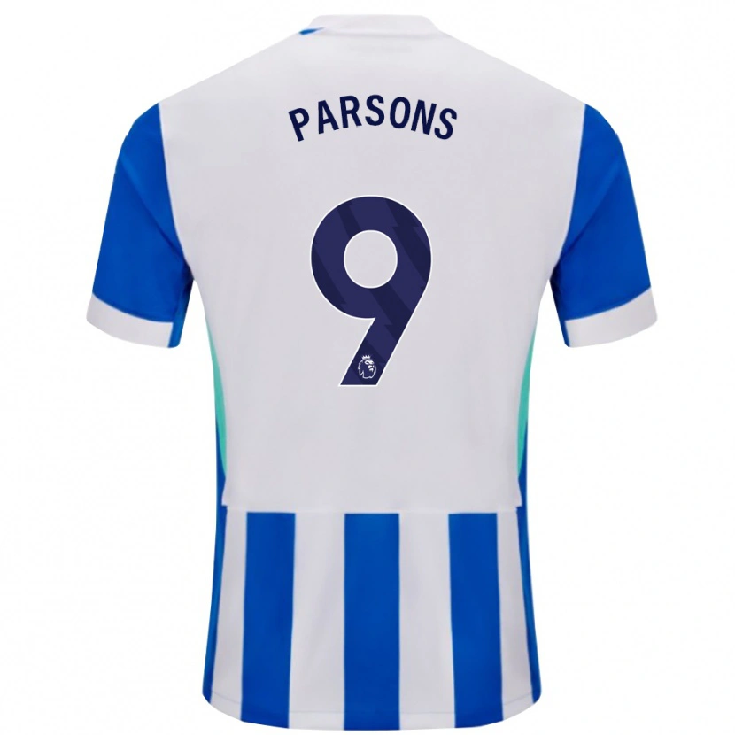 Danxen Heren Jacob Parsons #9 Blauw Wit Thuisshirt Thuistenue 2025/26 T-Shirt
