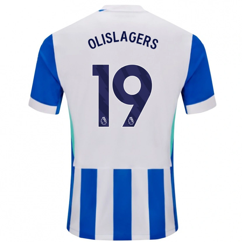 Danxen Heren Marisa Olislagers #19 Blauw Wit Thuisshirt Thuistenue 2025/26 T-Shirt