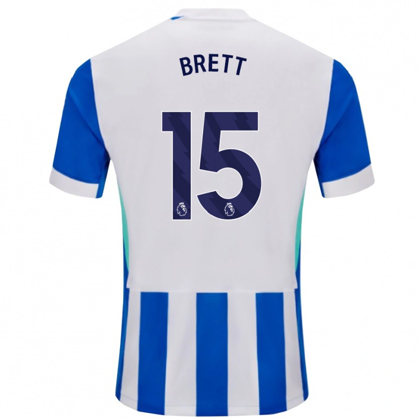 Danxen Heren Adam Brett #15 Blauw Wit Thuisshirt Thuistenue 2025/26 T-Shirt