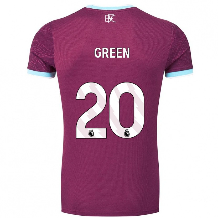 Danxen Heren Etienne Green #20 Bourgondisch Hemelsblauw Thuisshirt Thuistenue 2025/26 T-Shirt