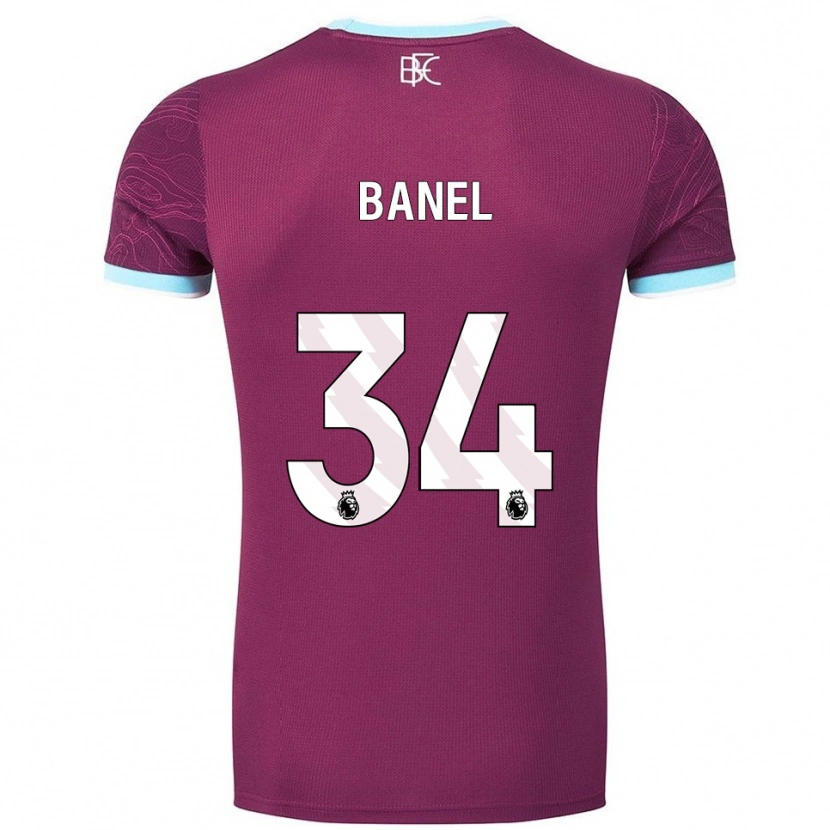 Danxen Heren Jaydon Banel #34 Bourgondisch Hemelsblauw Thuisshirt Thuistenue 2025/26 T-Shirt