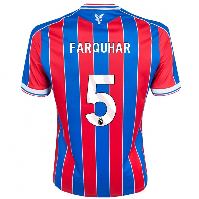 Danxen Heren Craig Farquhar #5 Blauw Rood Wit Thuisshirt Thuistenue 2025/26 T-Shirt