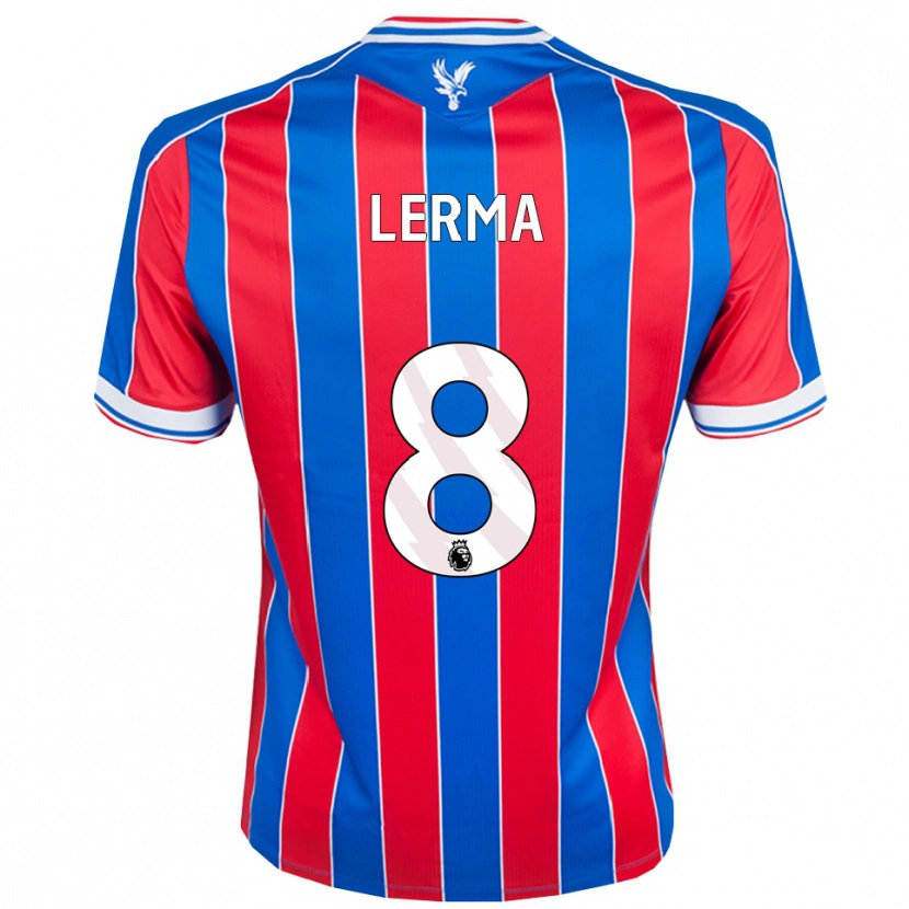 Danxen Heren Jefferson Lerma #8 Blauw Rood Wit Thuisshirt Thuistenue 2025/26 T-Shirt