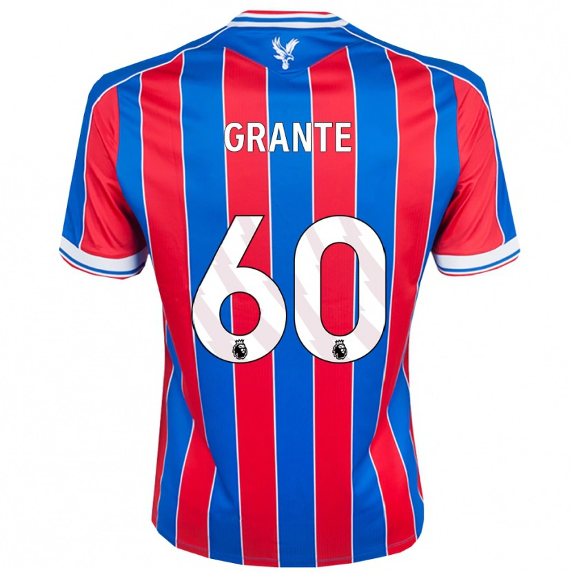 Danxen Heren Jake Grante #60 Blauw Rood Wit Thuisshirt Thuistenue 2025/26 T-Shirt