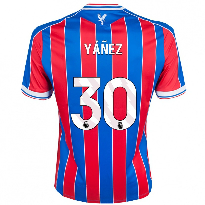 Danxen Heren Shae Yáñez #30 Blauw Rood Wit Thuisshirt Thuistenue 2025/26 T-Shirt