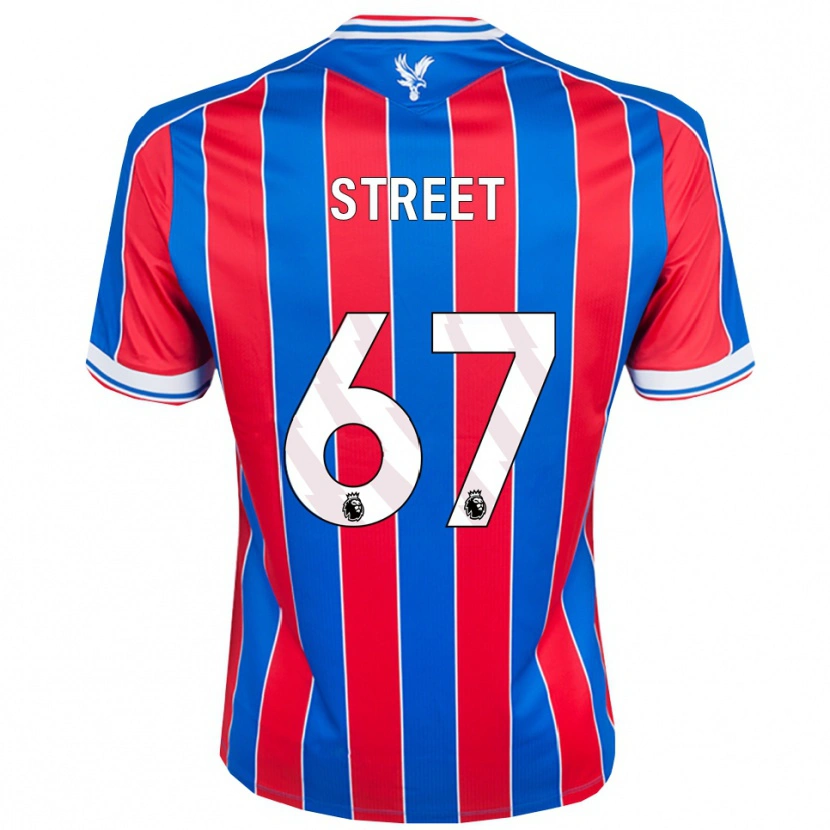 Danxen Heren Rob Street #67 Blauw Rood Wit Thuisshirt Thuistenue 2025/26 T-Shirt