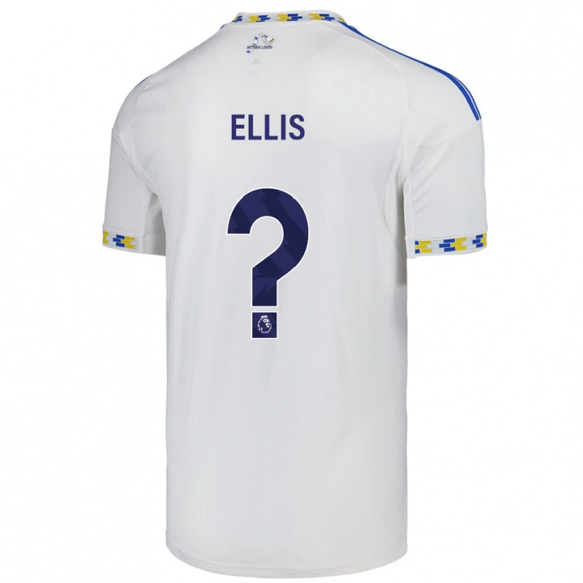 Danxen Heren Macy Ellis #0 Wit Blauw Thuisshirt Thuistenue 2025/26 T-Shirt