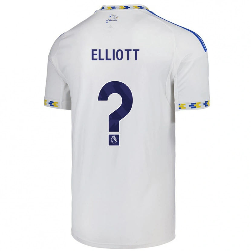 Danxen Heren Izzy Elliott #0 Wit Blauw Thuisshirt Thuistenue 2025/26 T-Shirt
