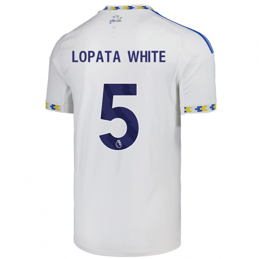 Danxen Heren Reuben Lopata-White #5 Wit Blauw Thuisshirt Thuistenue 2025/26 T-Shirt