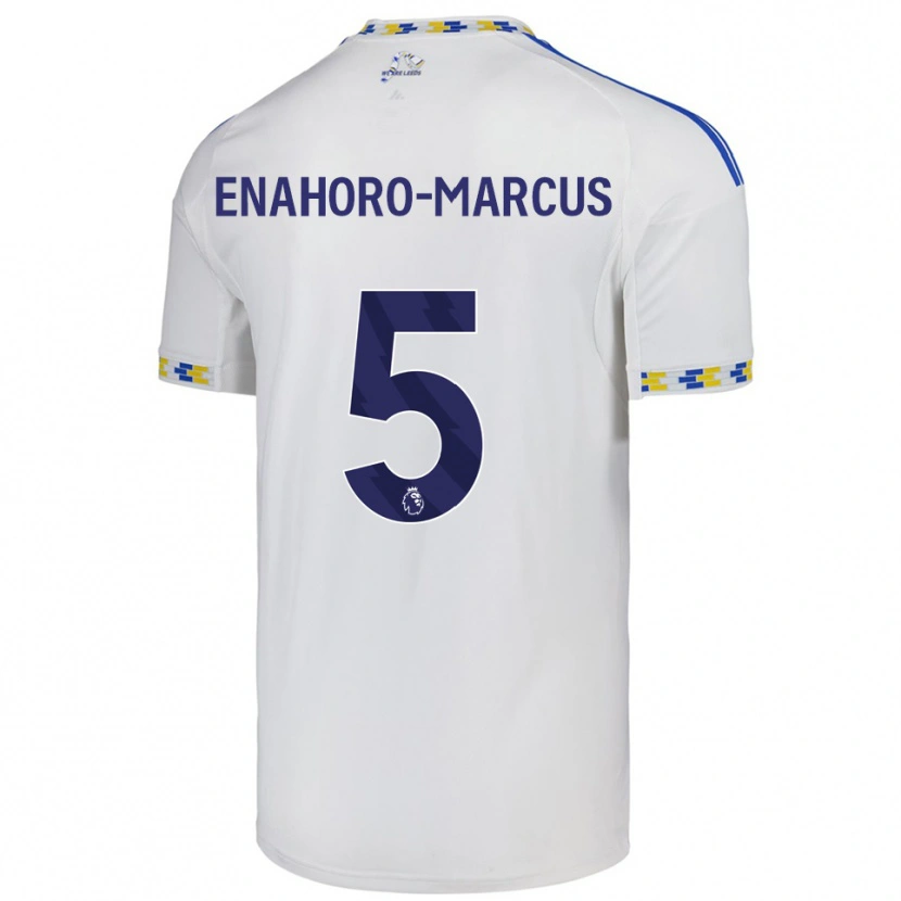 Danxen Heren Louis Enahoro-Marcus #5 Wit Blauw Thuisshirt Thuistenue 2025/26 T-Shirt