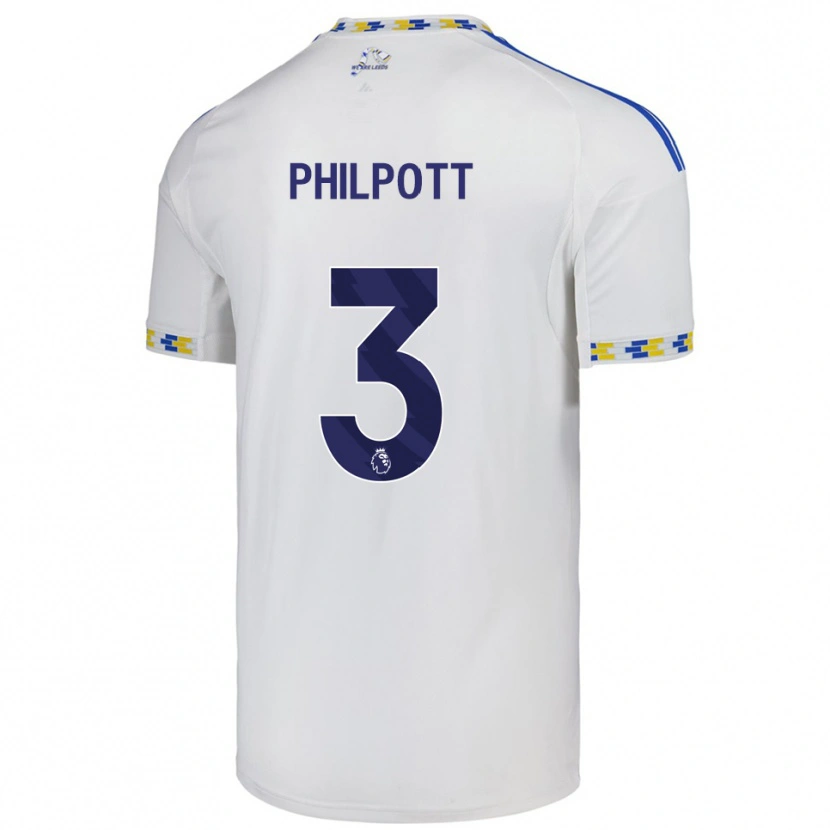 Danxen Heren Louie Philpott #3 Wit Blauw Thuisshirt Thuistenue 2025/26 T-Shirt