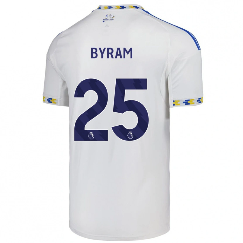 Danxen Heren Sam Byram #25 Wit Blauw Thuisshirt Thuistenue 2025/26 T-Shirt