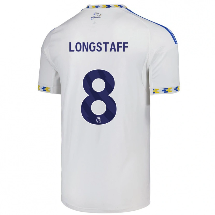 Danxen Heren Sean Longstaff #8 Wit Blauw Thuisshirt Thuistenue 2025/26 T-Shirt