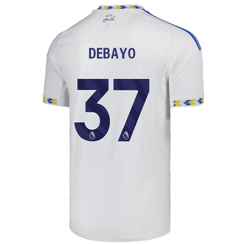 Danxen Heren James Debayo #37 Wit Blauw Thuisshirt Thuistenue 2025/26 T-Shirt