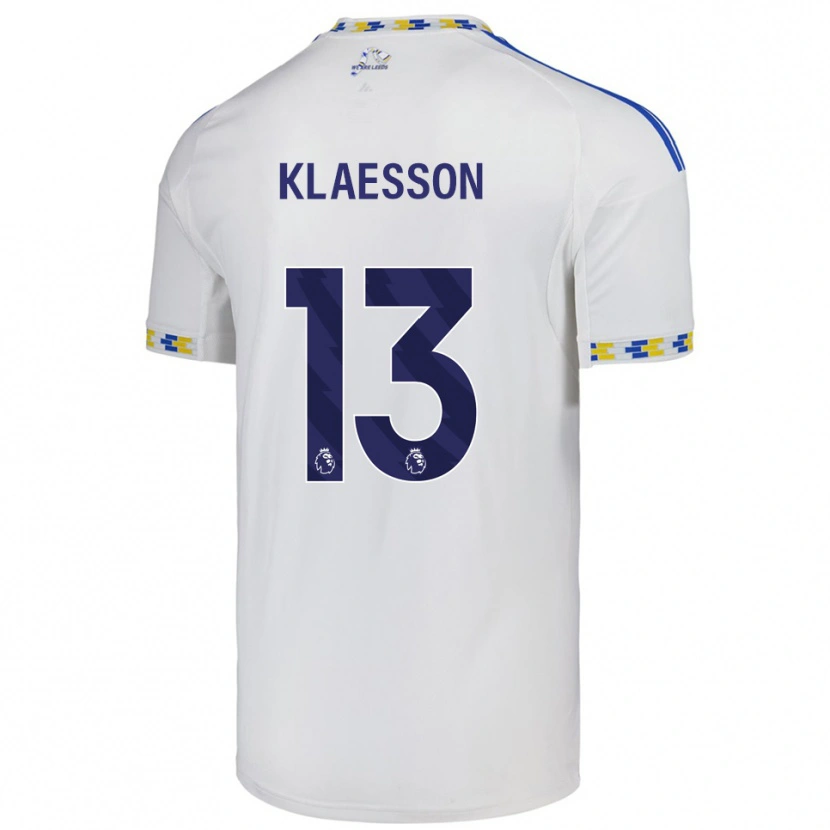 Danxen Heren Kristoffer Klaesson #13 Wit Blauw Thuisshirt Thuistenue 2025/26 T-Shirt