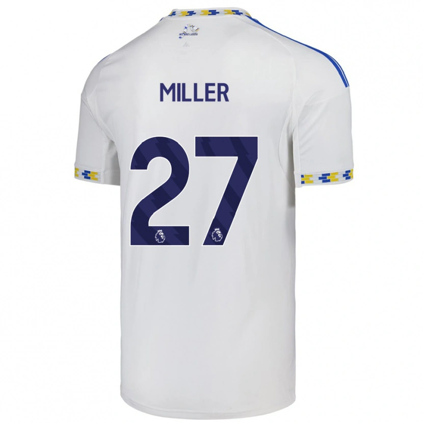 Danxen Heren Amari Miller #27 Wit Blauw Thuisshirt Thuistenue 2025/26 T-Shirt