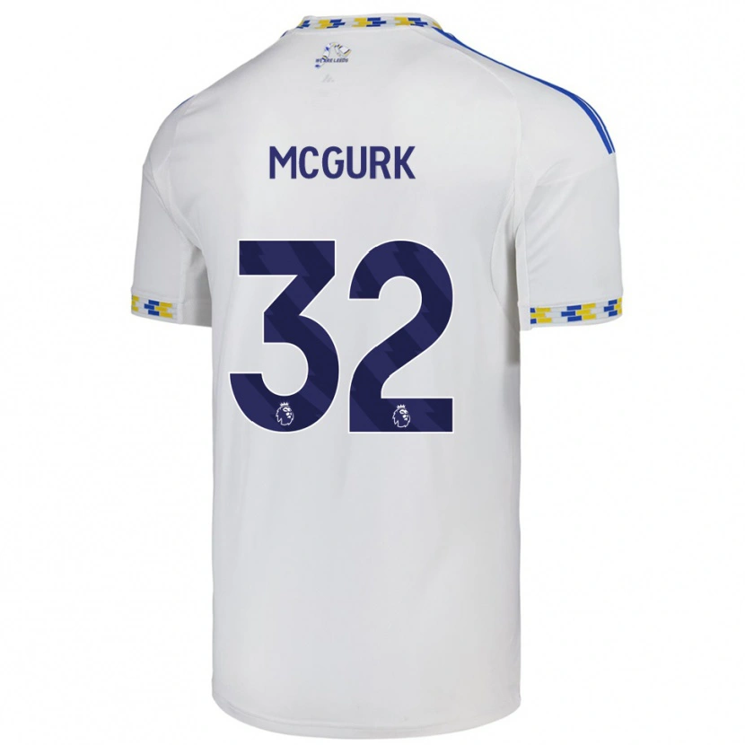 Danxen Heren Sean Mcgurk #32 Wit Blauw Thuisshirt Thuistenue 2025/26 T-Shirt