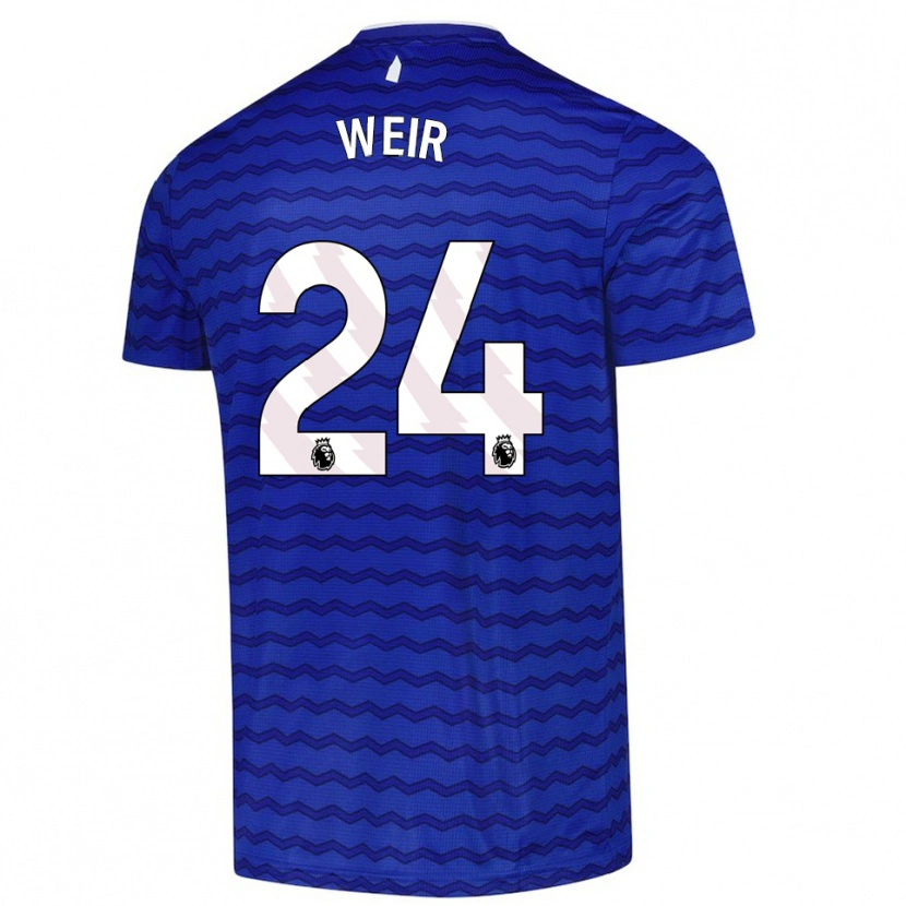 Danxen Heren Kenzie Weir #24 Blauw Marineblauw Thuisshirt Thuistenue 2025/26 T-Shirt