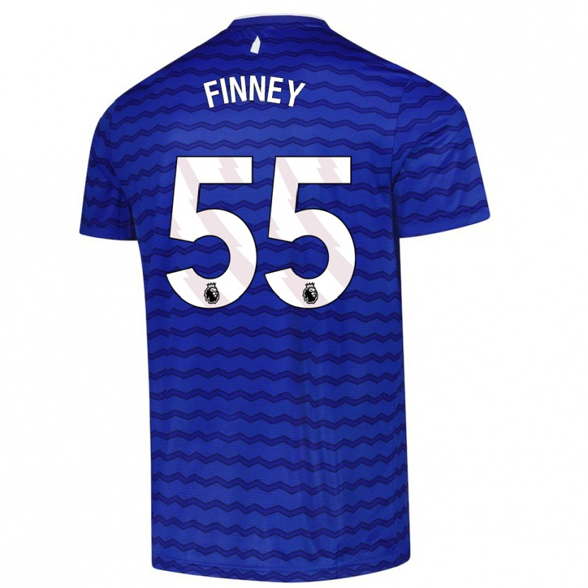 Danxen Heren George Finney #55 Blauw Marineblauw Thuisshirt Thuistenue 2025/26 T-Shirt