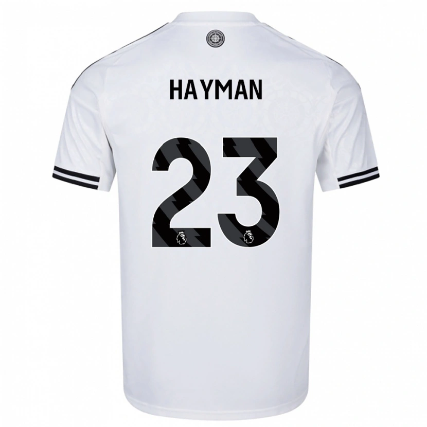Danxen Heren Alex Hayman #23 Wit Zwart Thuisshirt Thuistenue 2025/26 T-Shirt