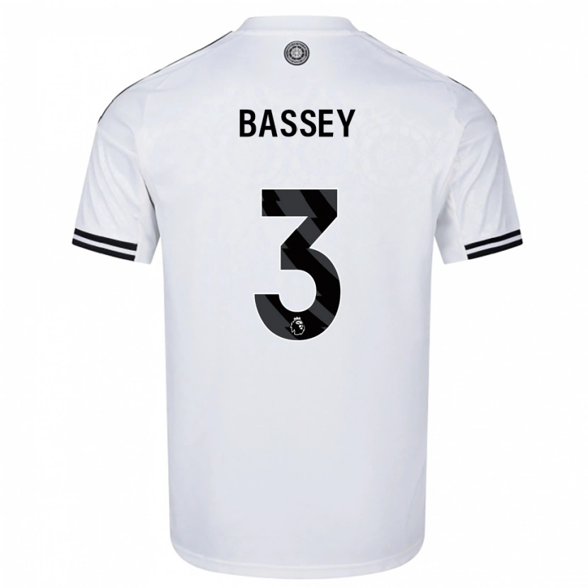 Danxen Heren Calvin Bassey #3 Wit Zwart Thuisshirt Thuistenue 2025/26 T-Shirt