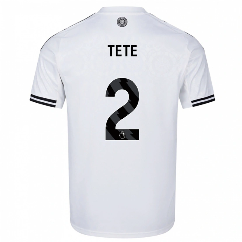 Danxen Heren Kenny Tete #2 Wit Zwart Thuisshirt Thuistenue 2025/26 T-Shirt