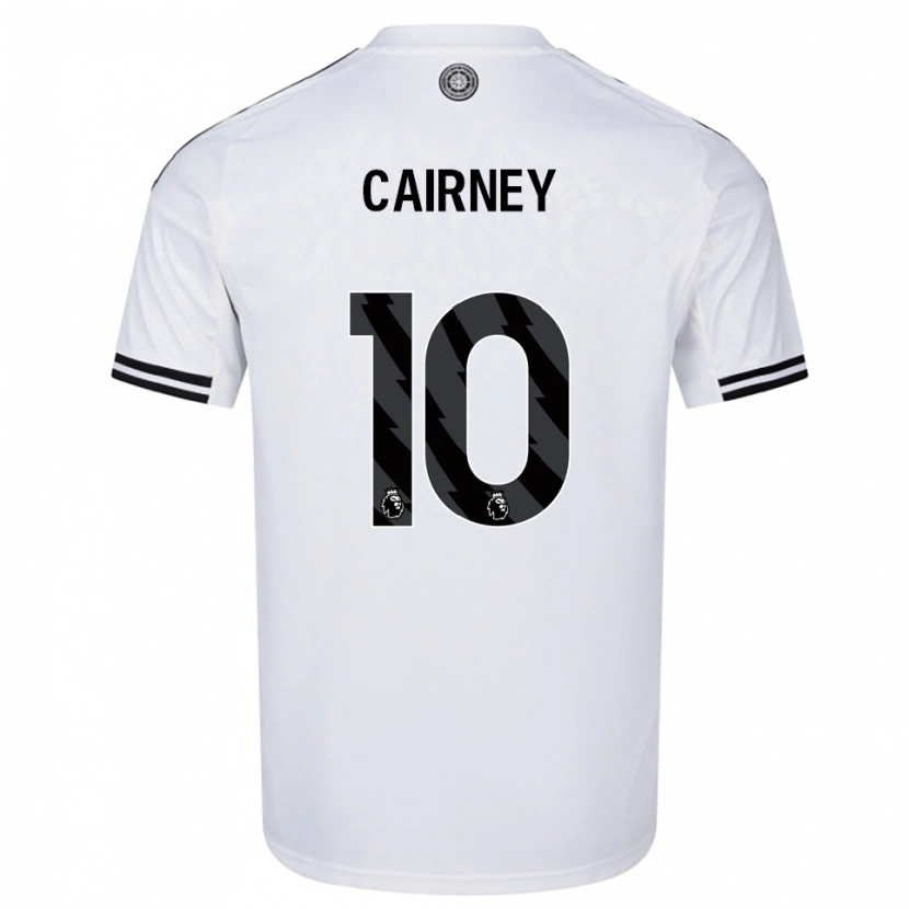 Danxen Heren Tom Cairney #10 Wit Zwart Thuisshirt Thuistenue 2025/26 T-Shirt