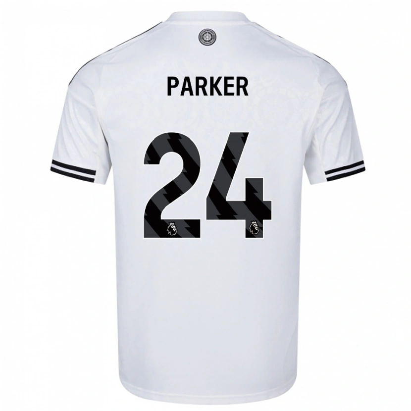 Danxen Heren Beau Parker #24 Wit Zwart Thuisshirt Thuistenue 2025/26 T-Shirt