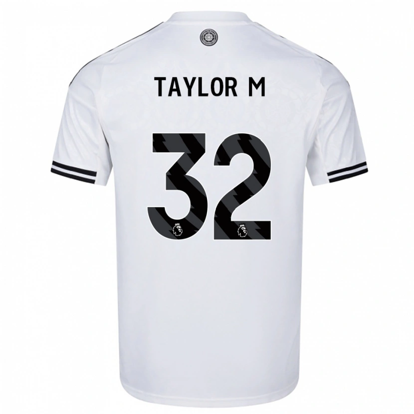 Danxen Heren Belle Taylor-M #32 Wit Zwart Thuisshirt Thuistenue 2025/26 T-Shirt