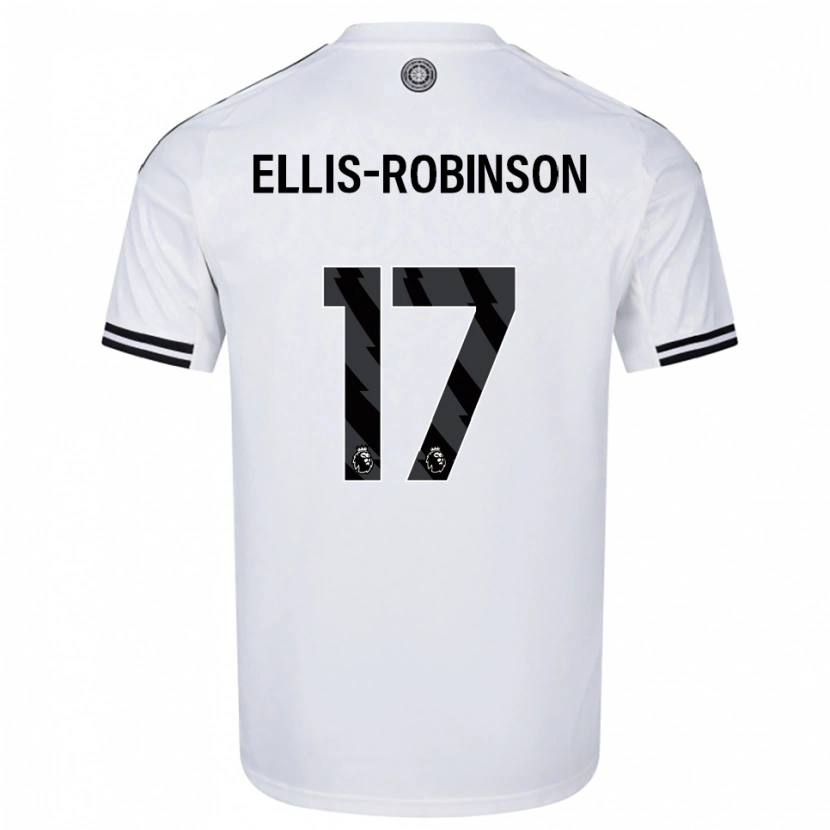Danxen Heren Eddie Ellis-Robinson #17 Wit Zwart Thuisshirt Thuistenue 2025/26 T-Shirt