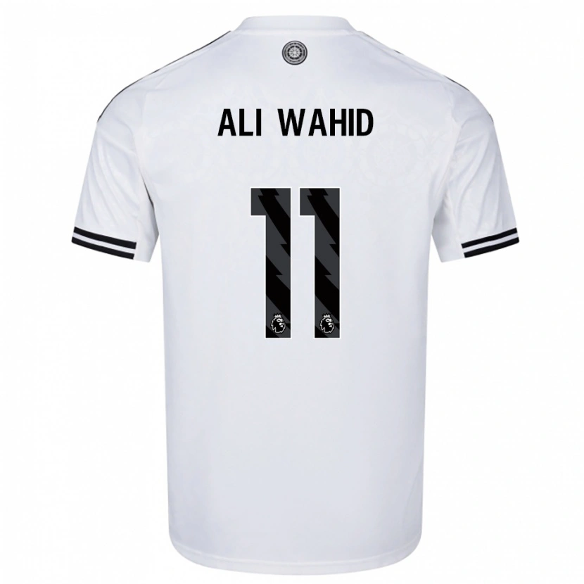 Danxen Heren Farhaan Ali Wahid #11 Wit Zwart Thuisshirt Thuistenue 2025/26 T-Shirt