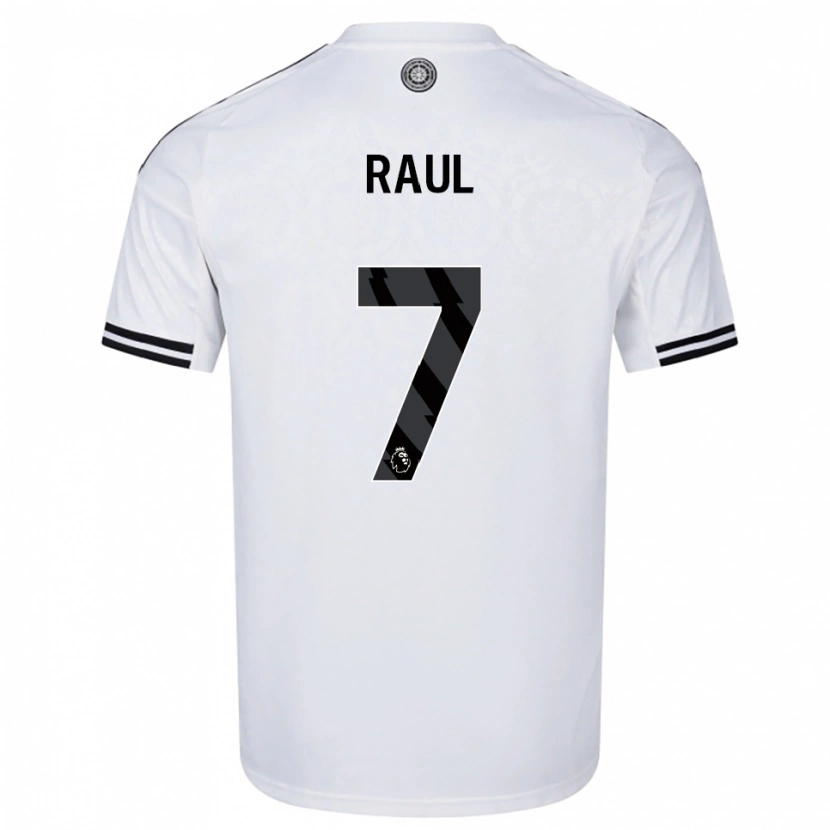Danxen Heren Raúl Jiménez #7 Wit Zwart Thuisshirt Thuistenue 2025/26 T-Shirt