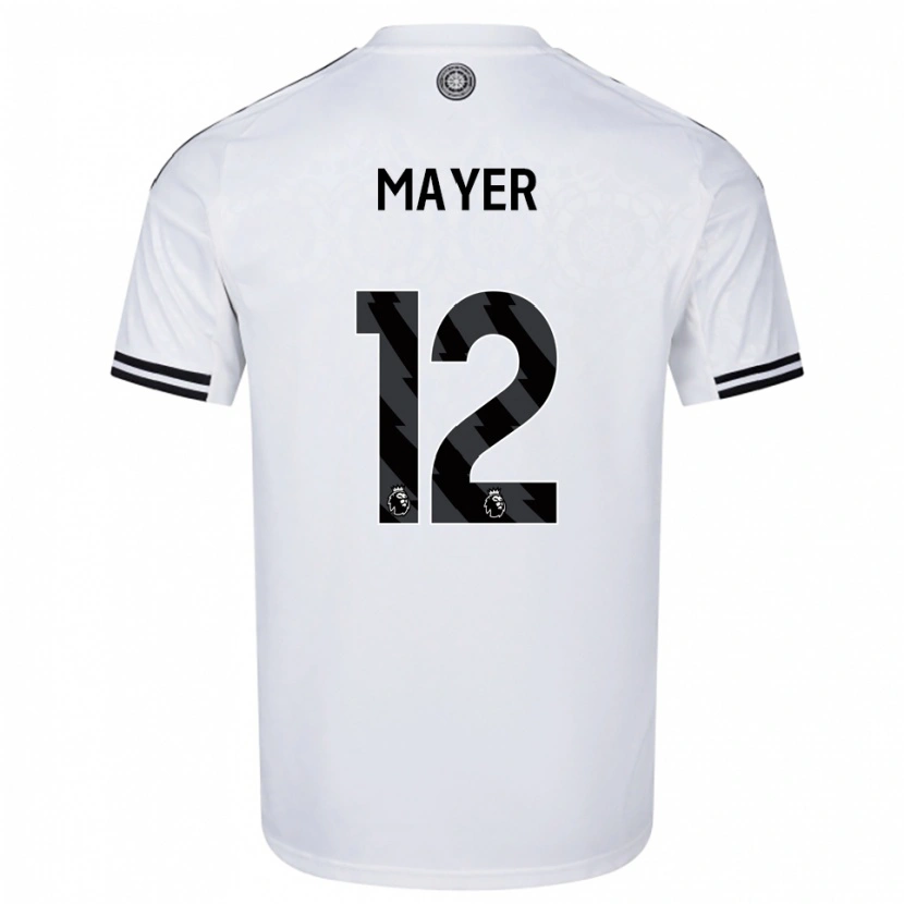 Danxen Heren Oliver Mayer #12 Wit Zwart Thuisshirt Thuistenue 2025/26 T-Shirt