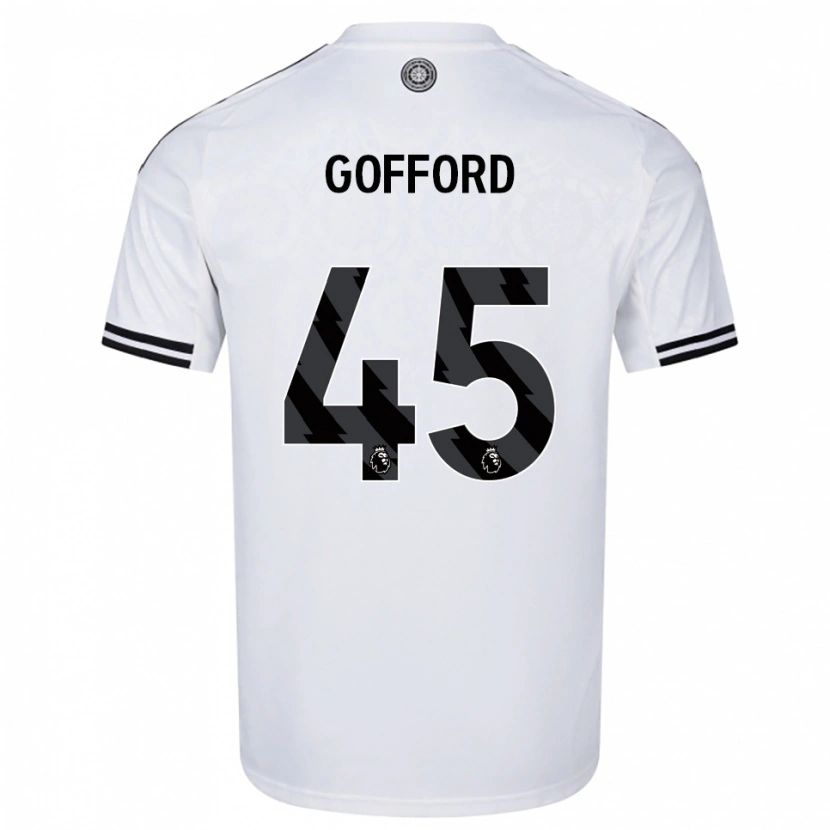Danxen Heren Oliver Gofford #45 Wit Zwart Thuisshirt Thuistenue 2025/26 T-Shirt
