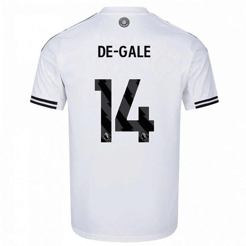 Danxen Heren Dylan De-Gale #14 Wit Zwart Thuisshirt Thuistenue 2025/26 T-Shirt