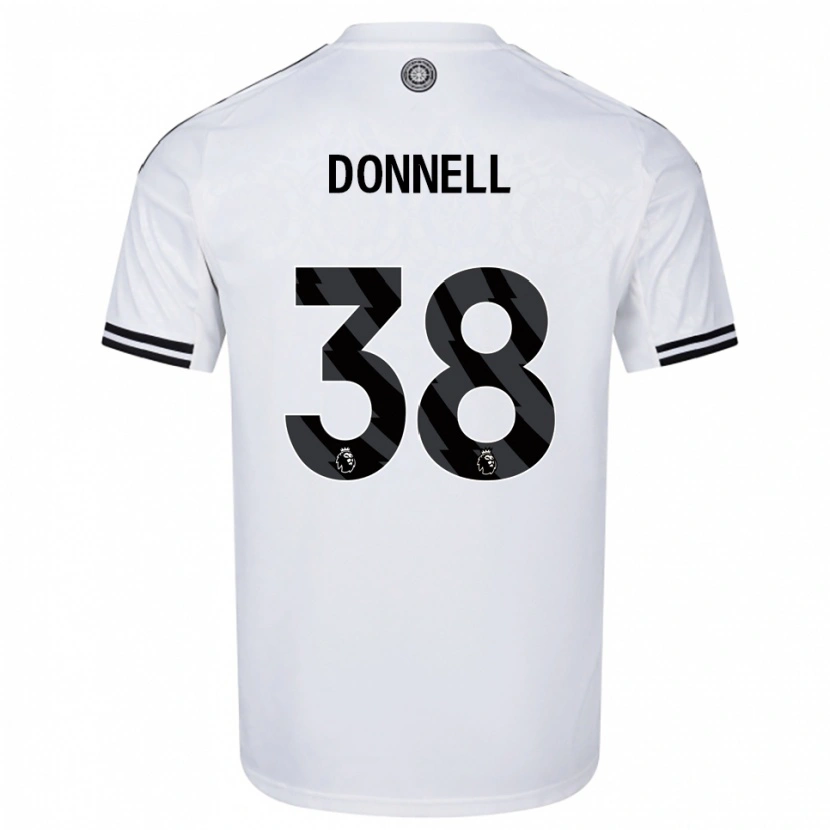 Danxen Heren Chris Donnell #38 Wit Zwart Thuisshirt Thuistenue 2025/26 T-Shirt