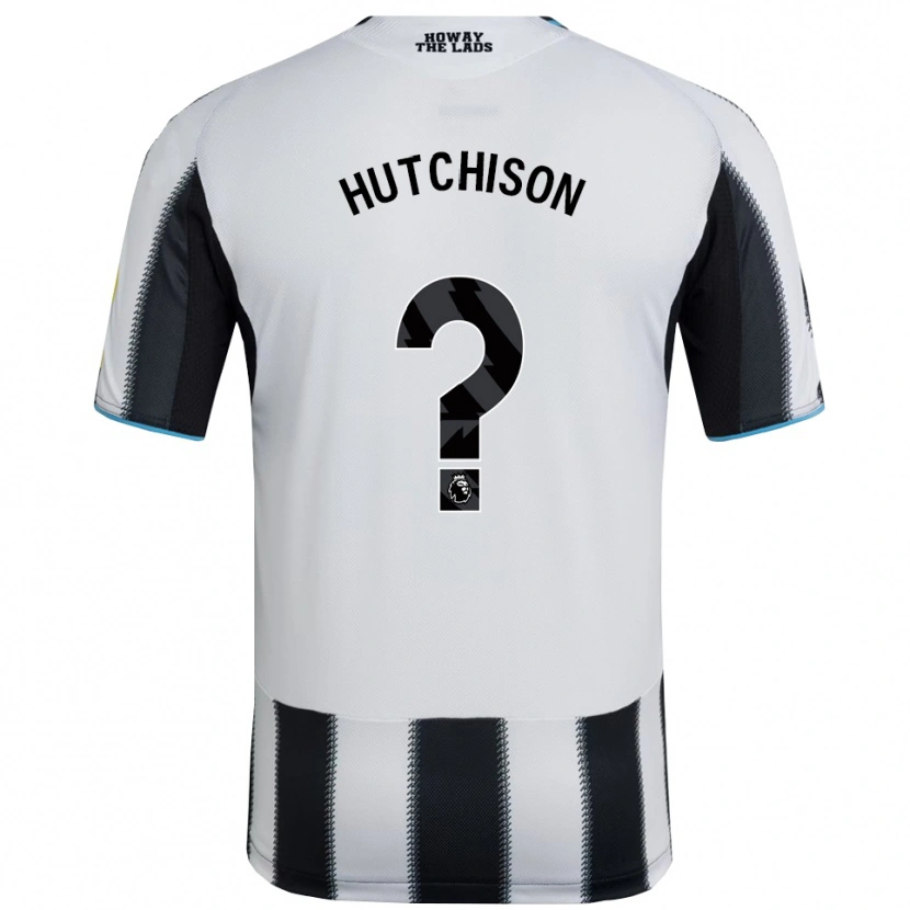 Danxen Heren Alfie Hutchison #0 Zwart Wit Thuisshirt Thuistenue 2025/26 T-Shirt