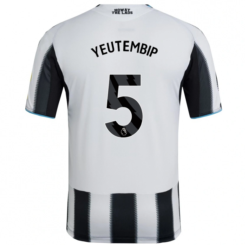 Danxen Heren Lesecond Yeutembip #5 Zwart Wit Thuisshirt Thuistenue 2025/26 T-Shirt
