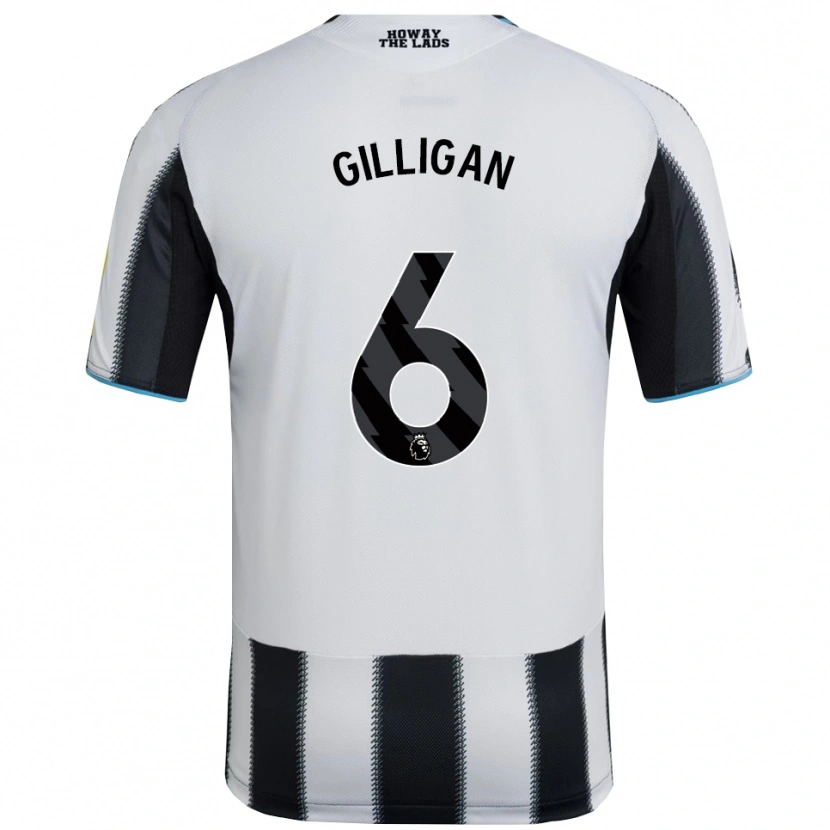 Danxen Heren Luke Gilligan #6 Zwart Wit Thuisshirt Thuistenue 2025/26 T-Shirt
