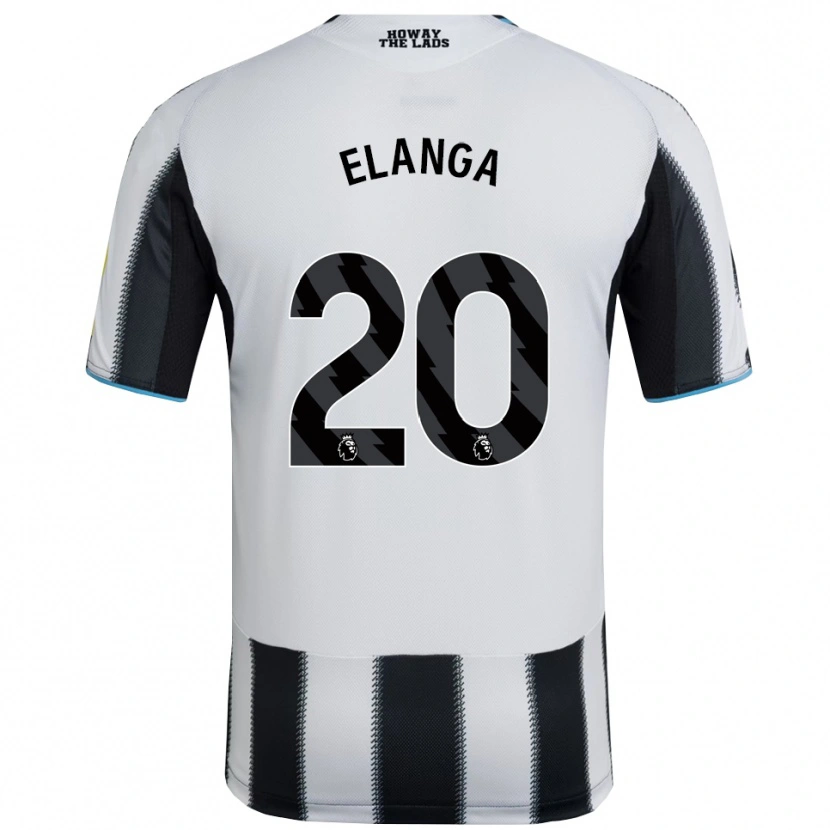 Danxen Heren Anthony Elanga #20 Zwart Wit Thuisshirt Thuistenue 2025/26 T-Shirt