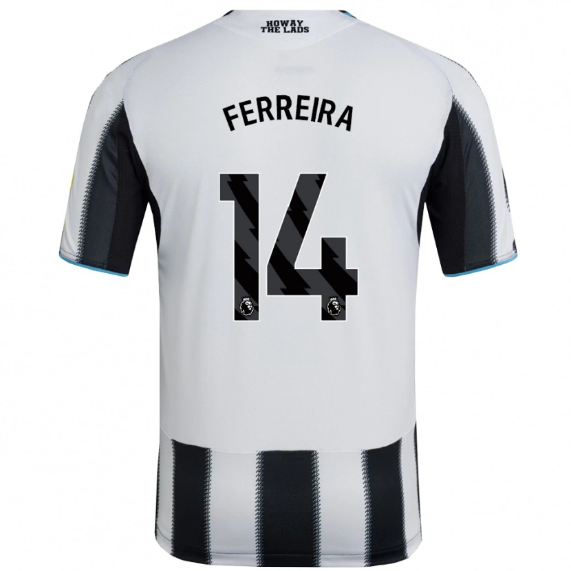 Danxen Heren Matheos Ferreira #14 Zwart Wit Thuisshirt Thuistenue 2025/26 T-Shirt