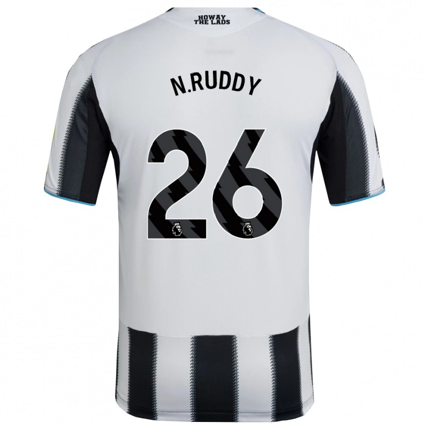 Danxen Heren John Ruddy #26 Zwart Wit Thuisshirt Thuistenue 2025/26 T-Shirt