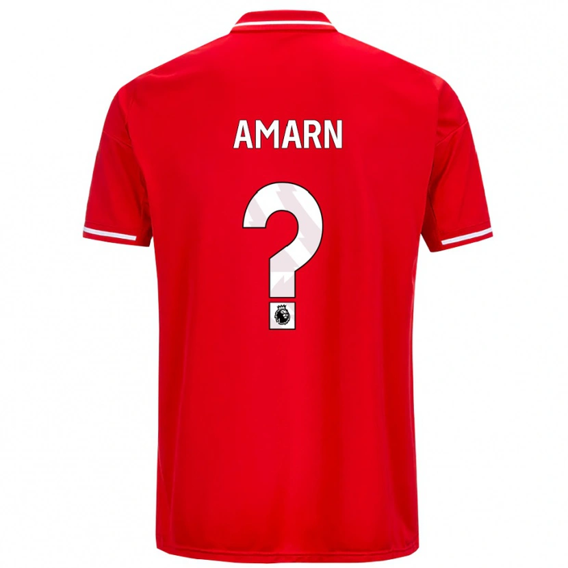 Danxen Heren Amarn Robinson #0 Rood Wit Thuisshirt Thuistenue 2025/26 T-Shirt
