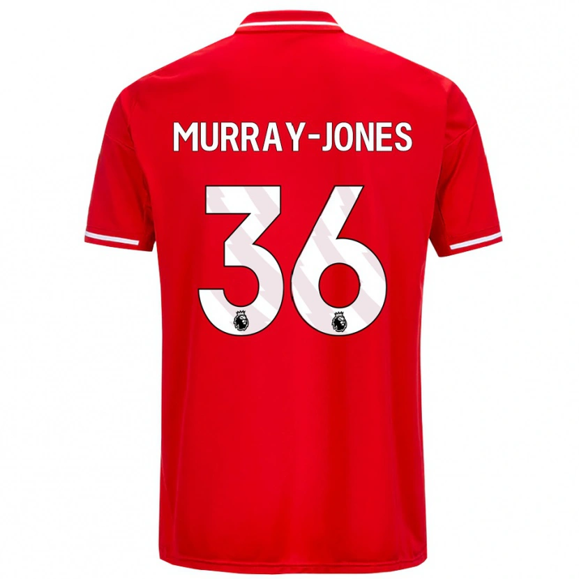 Danxen Heren George Murray-Jones #36 Rood Wit Thuisshirt Thuistenue 2025/26 T-Shirt