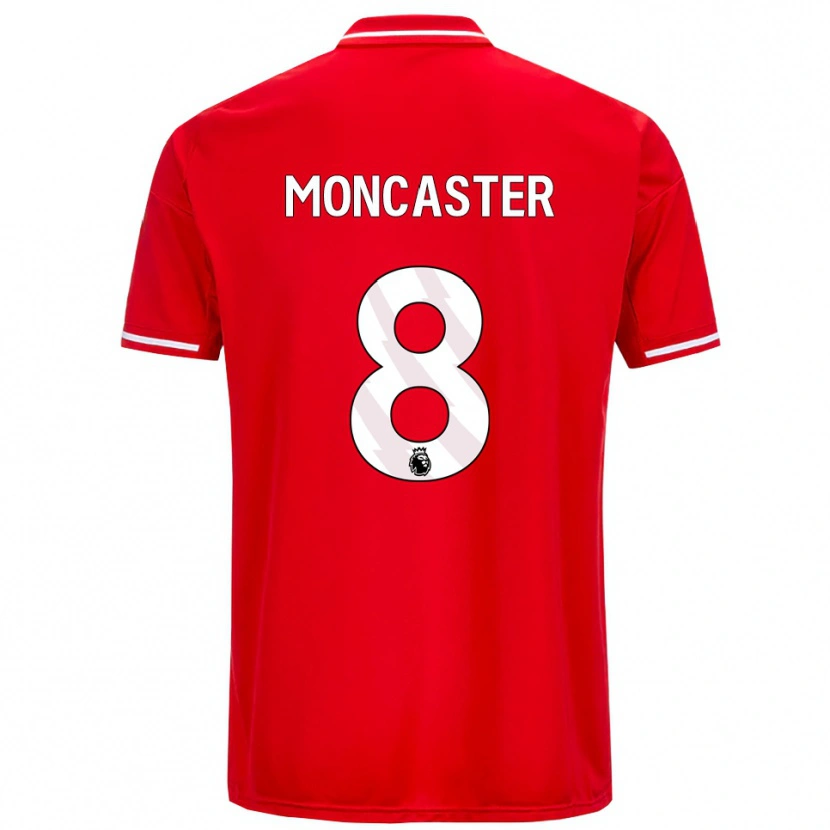 Danxen Heren Mai Moncaster #8 Rood Wit Thuisshirt Thuistenue 2025/26 T-Shirt