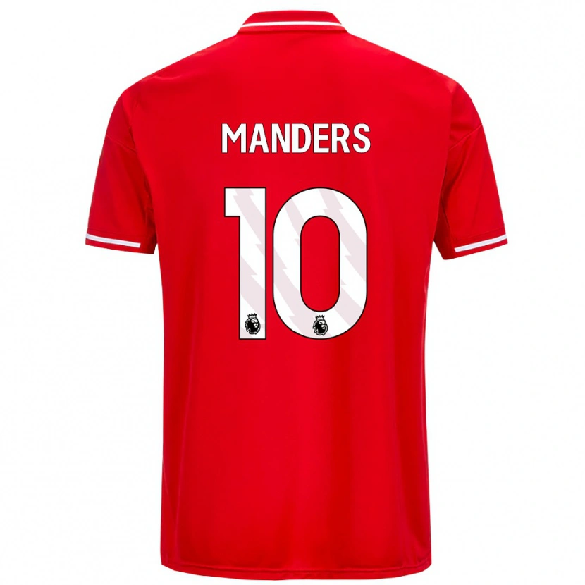 Danxen Heren Holly Manders #10 Rood Wit Thuisshirt Thuistenue 2025/26 T-Shirt