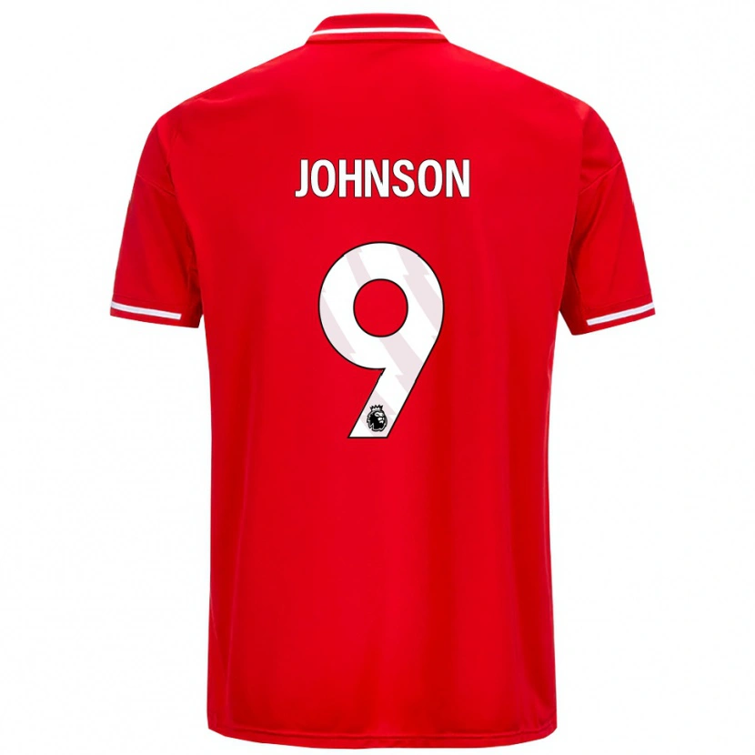 Danxen Heren Melissa Johnson #9 Rood Wit Thuisshirt Thuistenue 2025/26 T-Shirt