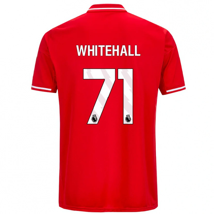 Danxen Heren Archie Whitehall #71 Rood Wit Thuisshirt Thuistenue 2025/26 T-Shirt