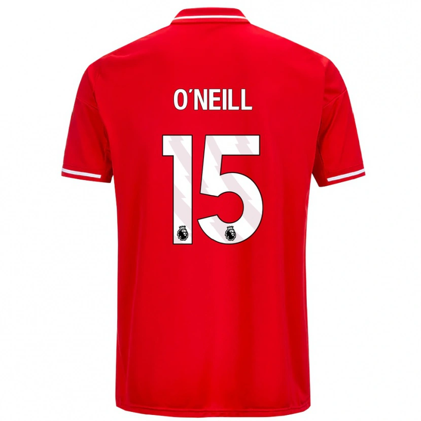 Danxen Heren Laura-Jayne O'neill #15 Rood Wit Thuisshirt Thuistenue 2025/26 T-Shirt