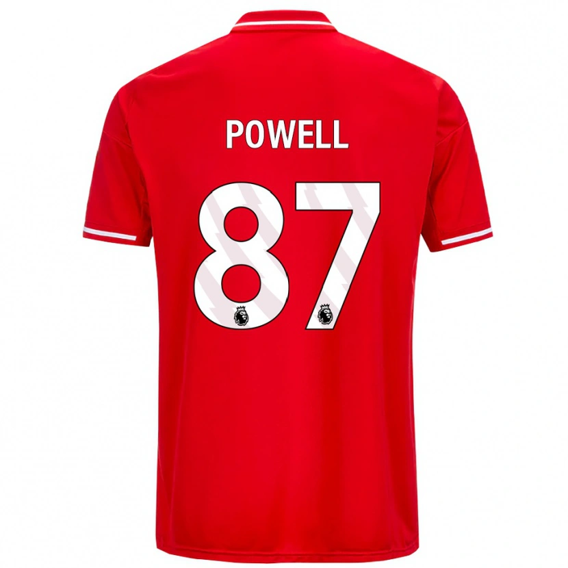 Danxen Heren Jayden Powell #87 Rood Wit Thuisshirt Thuistenue 2025/26 T-Shirt